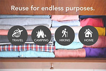 Load image into Gallery viewer, Space Saver Storage Bags for Clothes - No Vacuum 10-pack Large &amp; Jumbo Rolling Compression Packing Bags, Gain 300% More Space for Travel Camping RV Trailer, Small Closets by Acrodo
