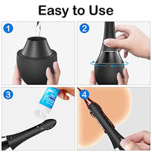 Load image into Gallery viewer, Automatic Electric Enema Bulb with 7 V-Modes &amp; 3 Speeds, SENSIVO Anti Back-Flow Silicone Anal Douche for Men Women Reusable, Enema Kit for Colon Cleansing, Anal Cleaner Douche Bottle Shower Enema
