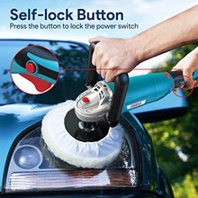 Load image into Gallery viewer, ENEACRO Polisher, Rotary Car Buffer Polisher Waxer, 1200W 7-inch/6-inch Variable Speed 1500-3500RPM, Detachable Handle Perfect for Boat,Car Polishing and Waxing
