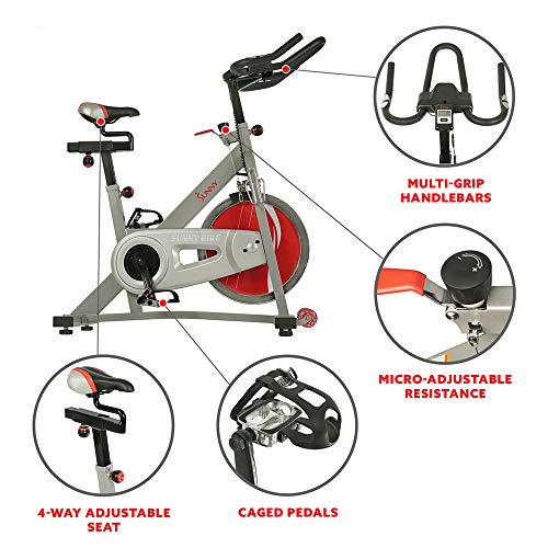 Load image into Gallery viewer, Sunny Health & Fitness Pro II Indoor Cycling Bike with Device Mount and Advanced Display – SF-B1995, Silver