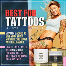 Load image into Gallery viewer, Ink Scribd Tattoo Numbing Cream - Premium Topical Anesthetic Lidocaine Cream - Lidocaine for Maximum Strength Pain Relief - Best Skin Numbing Cream for Tattoos, Waxing, Microneedling (1oz)
