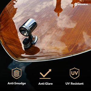AQUASEAL Table Top Epoxy Resin Epoxy - Bar Top Epoxy Clear Epoxy Resin Countertop Epoxy Marine Epoxy Resin Epoxy Countertop Kit Epoxy Kit 2 Gallon 2 Part Epoxy Resin Clear Adhesive Primer