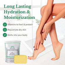 Load image into Gallery viewer, Organic Cocoa Butter 1lb ,Unrefined, Raw, 100% Pure, Natural -Skin and Hair Moisturizer, Use for DIY Recipes, Whipped Body Butters, Soap Making, Lotions, Stretch Marks Cream, Lip Balm By White Naturals 16 oz Block
