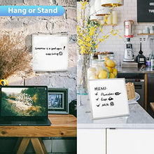 Load image into Gallery viewer, Small Dry Erase White Board for Desk 10" X 10", ARCOBIS Magnetic Portable Double-Sided Easel Board Personal Desktop Tabletop Dry Erase Board with Stand for Students Kids Home Office
