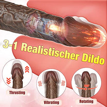 Load image into Gallery viewer, Thrusting Dildo Vibrator Sex Toy for Women - Vibrating Dilado Realistic Dildo with 8 Thrusts &amp; Vibrations Sex Store for Adult Sex Toy for Women Men, Anal Dildo Suction Cup Toys for Her Adult Pleasure
