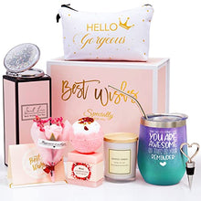 Load image into Gallery viewer, Birthday Gifts for Women Best Friends Gifts Thank You Gifts Get Well Soon Gifts Relaxing Birthday Gifts - You are Awesome Wine Tumbler Inspirational Gifts, Coworker, Mom, Wife, Sister, 12oz
