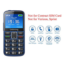 Load image into Gallery viewer, Ushining Seniors Cell Phones Unlocked SOS Button Hearing Aid Compatible 3G Tmobile Senior Basic Cell Phones Large Volume 2.4 Inch HD Screen Feature Phones with Charging Dock (Blue)
