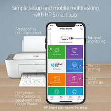 Load image into Gallery viewer, HP DeskJet 2755 Wireless All-in-One Printer, Mobile Print, Scan &amp; Copy, HP Instant Ink Ready, Works with Alexa (3XV17A)
