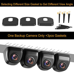 NATIKA Backup/Front View Camera,IP69K Waterproof Great Night Vision HD and Super Wide Angle Metal OEM Style Reverse Rear View Backup Camera for Cars Pickup Trucks SUVs RVs Vans (Black)