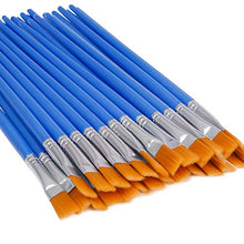 Load image into Gallery viewer, UPINS 30 Pcs Flat Paint Brushes,Small Brush Bulk for Detail Painting
