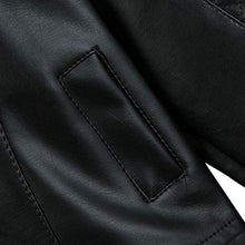 Load image into Gallery viewer, CM C&amp;M WODRO Toddler Boys Girls Motorcycle Faux Leather Jackets Coat Winter Outwear for 1-6Y (Black, 12-18M)
