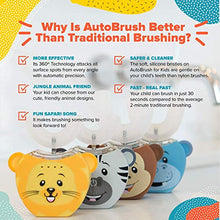 Load image into Gallery viewer, AutoBrush Kids Electric Ultrasonic Toothbrush V3 - Plays Music - Whole Mouth Brushing (Lion 8+ Years)
