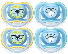Load image into Gallery viewer, Philips AVENT Ultra Air Pacifier 18+ Months, SCF349/44, Blue, (Pack of 4)
