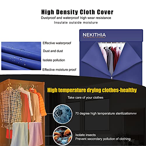 Load image into Gallery viewer, Clothes Dryer 1000W Portable Drying Rack 1.5 Meters Double layer Small Electric Wardrobe Home Apartments Travel RV Dryer Combo