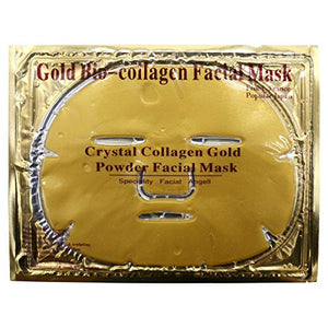 Permotary 6 PCS 24k Gold Gel Collagen Face Masks, Facial Treatment Deep Moisturizing Masks For Anti Aging Puffiness Skincare Anti Wrinkle Tighten Skin & Revitalize Skin