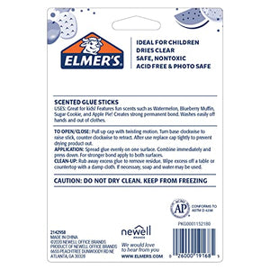 Elmer's Scented Glue Sticks, 6 Grams, Washable, 6 Packs of 4 (24 Total Count)