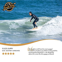 Load image into Gallery viewer, South Bay Board Co. - 5' / 6' / 8' Beginner Surfboards - Safe Soft-Top Surfboards - Beginner Surfboards for Kids &amp; Adults – Strong Triple Stringer Durability - Leash &amp; Safe-Edge Fins Included
