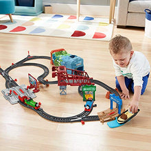 Load image into Gallery viewer, Thomas &amp; Friends Talking Thomas &amp; Percy Train Set UK English Edition, large motorized train and track set for kids ages 3 years and older

