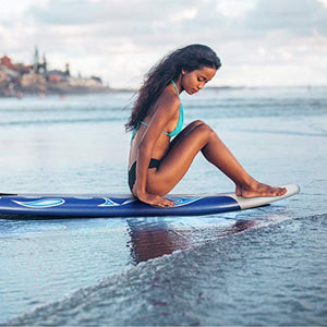 GYMAX Surfboard, 6' Body Board with Removable Fins & Protective Leash, Non-Slip Surfing Board for Surfing, Fishing Water Yoga
