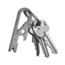 Load image into Gallery viewer, Micro Wrench Multi-Tool, Stainless Steel Construction, for Keychain, Auto, Camping, Hardware, Pack of 1
