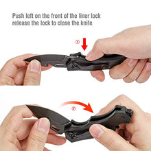 Load image into Gallery viewer, Mossy Oak Mini Folding Pocket Knife, 2.5-inch Stainless Steel Drop Point Blade - G10 Handle EDC Multifunction Tool with Bottle Opener and Glass Breaker (Stonewash)
