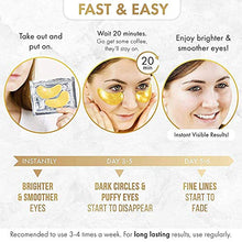 Load image into Gallery viewer, 24K Gold Eye Mask– 20 Pairs - Puffy Eyes and Dark Circles Treatments – Look Less Tired and Reduce Wrinkles and Fine Lines Undereye, Revitalize and Refresh Your Skin
