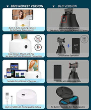 Load image into Gallery viewer, Auto Tracking Smart Shooting Holder【NO APP Required】 360°Rotation Auto Face Selfie Stick, Suitable for Phone, Tablet - Cell Phone Camera Mount for Tripod Stand - Idea for Live Streaming, Live Video
