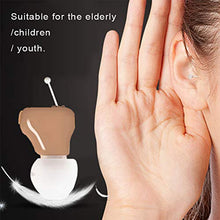 Load image into Gallery viewer, Mini Sound Amplifier, Ear Sound Enhancer, Noise Reduction, Enhanced Speech, Feedback Cancellation, Suitable for Adults, Elderly, Children, Left and Right Ears (3-Year Warranty)
