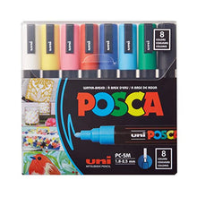 Load image into Gallery viewer, POSCA 8-Color Paint Marker Set, PC-5M Medium
