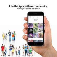 Load image into Gallery viewer, iPhone Camera Lens 2-in-1 by Pocket Lens, Macro and Wideangle Lens, Fits All iPhones, iPads, Samsung, Google Phones, Alternative to Olloclip, Comes with Waterproof Pouch
