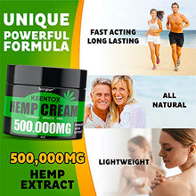 Load image into Gallery viewer, Hemp Cream - Fast Relief - Muscle, Joint, Foot &amp; Back with Hemp, Arnica, Turmeric | Natural Hemp Oil Extract Gel - Maximum Strength - Made in USA - 4oz
