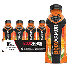 Load image into Gallery viewer, BODYARMOR Sports Drink Sports Beverage, Orange Mango, Natural Flavors With Vitamins, Potassium-Packed Electrolytes, No Preservatives, Perfect For Athletes, 16 Fl Oz (Pack of 12)
