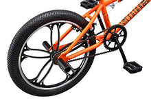 Load image into Gallery viewer, Mongoose Legion Mag Freestyle Sidewalk BMX Bike for-Kids,-Children and Beginner-Level to Advanced Riders, 20-inch Wheels, Hi-Ten Steel Frame, Micro Drive 25x9T BMX Gearing, Orange
