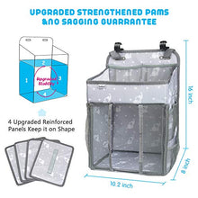Load image into Gallery viewer, Selbor Baby Nursery Organizer and Diaper Caddy, Hanging Diaper Stacker Storage for Changing Table, Crib, Playard Wall for Newborn Boys Girls (Star Elephant, Bottle Cooler Included)
