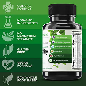 Emerald Labs B-Healthy with Biotin, Vitamin B12 and More to Support Energy and Immune Health and Support a Decrease Stress and Fatigue - 60 Vegetable Capsules