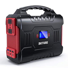 Load image into Gallery viewer, 300W Portable Power Station, BUTURE 266Wh Solar Outdoor Generator, 72000mAh 60W PD Power Bank with Dual 110V Pure Sine Wave AC Outlets 12V/10A DC Out, CPAP Battery Power Supply for Camping Emergency
