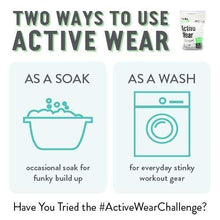 Load image into Gallery viewer, Rockin' Green Active Wear Laundry Detergent 45oz (90 Loads) | All-Natural, Non-Toxic, and Safe for Sensitive Skin | Vegan and Biodegradable | Odor Removing Soap for Gym Workout Clothes &amp; Sports Wear
