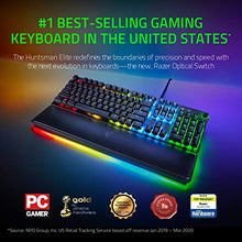 Load image into Gallery viewer, Razer Huntsman Elite Gaming Keyboard: Fastest Keyboard Switches Ever - Clicky Optical Switches - Chroma RGB Lighting - Magnetic Plush Wrist Rest - Dedicated Media Keys &amp; Dial - Classic Black
