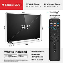 Load image into Gallery viewer, VIZIO 75-Inch M6 Series Premium 4K UHD Quantum Color LED HDR Smart TV with Apple AirPlay and Chromecast Built-in, Dolby Vision, HDR10+, HDMI 2.1, Variable Refresh Rate, M75Q6-J03, 2021 Model
