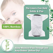 Load image into Gallery viewer, wegreeco 100% Bamboo Unscented Diaper Liners - Fragance Free and Chlorine Free - 100 Sheets Per Roll ( 2 Roll, Bamboo)
