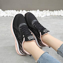 Load image into Gallery viewer, GANNOU Women's Air Athletic Running Shoes Fashion Sport Gym Jogging Tennis Fitness Sneaker Peachblack 7.5 B(M) US
