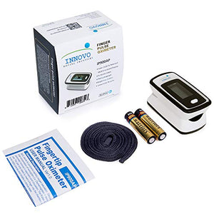 Innovo Deluxe iP900AP Fingertip Pulse Oximeter with Plethysmograph and Perfusion Index (Off-White with Black)