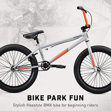 Load image into Gallery viewer, Mongoose Legion L20 Freestyle BMX Bike Line for Beginner-Level to Advanced Riders, Steel Frame, 20-Inch Wheels, Grey
