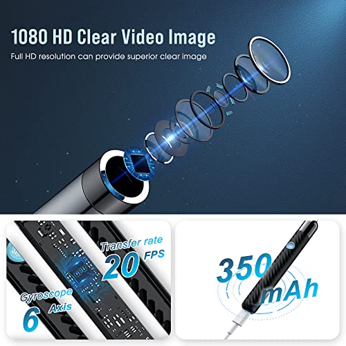 Load image into Gallery viewer, Ear Wax Removal - Earwax Remover Tool with 8 Pcs Ear Set - Ear Cleaner with Camera - Earwax Removal Kit with Light - Ear Camera with 6 Ear Spoon - Ear Cleaner for Kids, Adults & Pets