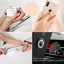 Load image into Gallery viewer, RXKEJI Cell Phone Ring Stand Finger Holder Sparkle Glitter Grip Kickstand Compatible with Universal Tablet iPad Smartphone iPhone 12 11 Pro Xs Max XR 7 8 Plus Samsung Galaxy S10 S20 Note 20 Gold
