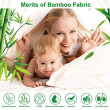 Load image into Gallery viewer, Luxury Smooth 100% Bamboo King Size Comforter 1800 Thread Count Soft Warm White Comforters All Season Year Around Quilted Down Alternative Duvet Insert 8 Corner Tabs Winkle Free (White, King)
