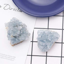 Load image into Gallery viewer, CXD-GEM A-Grade Celestite Natural Blue Celestite Cluster Specimen for Home Decor, 2-6 Ounce
