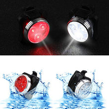 Load image into Gallery viewer, 4 Pieces USB Rechargeable Bicycle Light Front Back Bike Lights Set with 1 Piece 360 Degree Rotation Silicone Bicycle Phone Mount Bike Accessories Bike Phone Holder
