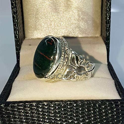 Blood Stone Solid 925 Sterling Silver Ring/Natural Bloodstone Gemstone Ring/Gorgeous Blood Stone Silver Ring, Handmade Jewelry, Women's Ring, Womens Bloodstone Ring, Valentine Day Gift Ring