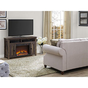 Ameriwood Home Farmington Electric Fireplace TV Console for TVs up to 50", Rustic